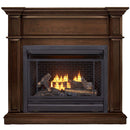 Bluegrass Living Vent Free Natural Gas Fireplace System - 26,000 BTU, Remote Control, Gingerbread Finish - Model