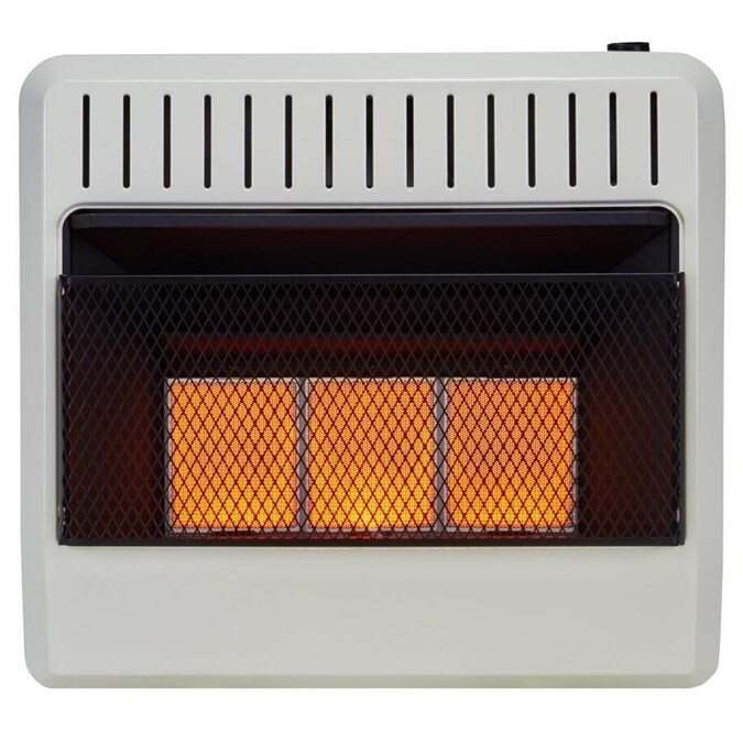 Avenger Propane Ventless Infrared Gas Space Heater With Base Feet - 30,000 BTU, T-Stat Control - Model