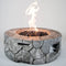 Bluegrass Living 28 Inch Edinburgh MGO Propane Fire Pit Table with Glass Beads and Cover - Model