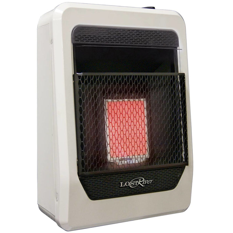 Lost River Natural Gas Ventless Infrared Radiant Plaque Heater - 10,000 BTU, T-Stat Control - Model