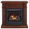 Duluth Forge Dual Fuel Ventless Gas Fireplace With Jefferson Series Mantel - 32,000 BTU, Remote Control, Heritage Cherry Finish - Model# FDI32R-J-HC
