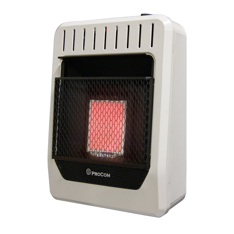 ProCom Reconditioned Natural Gas Ventless Infrared Plaque Heater - 10,000 BTU, Manual Control - Model