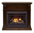 Bluegrass Living Vent Free Natural Gas Fireplace System - 26,000 BTU, Remote Control, Walnut Finish - Model