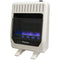 ProCom Ventless Dual Fuel Blue Flame Wall Heater With Blower and Base Feet - 20,000 BTU, T-Stat Control - Model# MG20TBF-BB