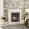 ProCom Dual Fuel Vent Free Gas Fireplace System - 32,000 BTU, T-Stat Control, Antique White Finish - Model# FBNSD400T-2AW