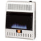Red Stone Dual Fuel Ventless Blue Flame Gas Space Heater - 20,000 BTU, T-Stat Control - Model
