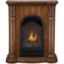Bluegrass Living Vent Free Natural Gas Fireplace System - 10,000 BTU, T-Stat Control, Light Maple Finish - Model