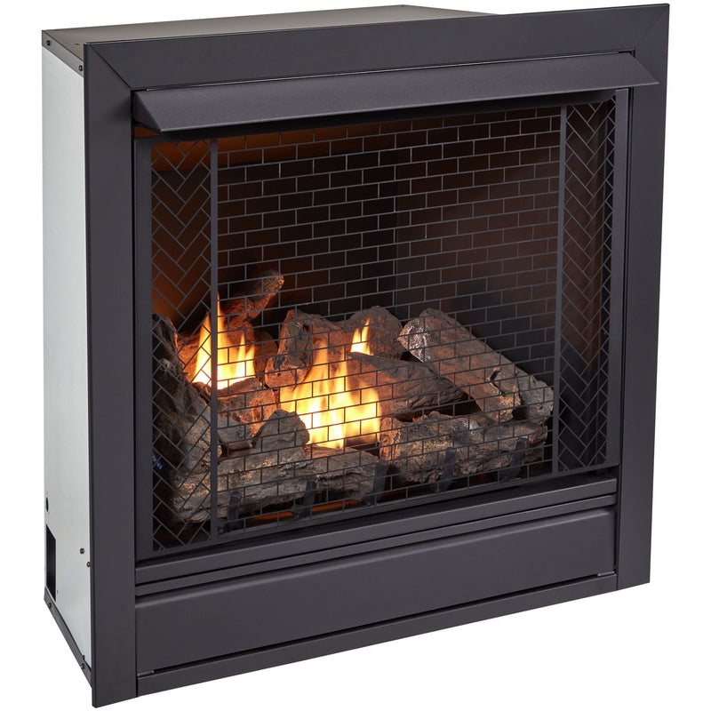 Bluegrass Living Vent Free Propane Gas Fireplace Insert - 32,000 BTU, Remote Control, Zero Clearance Design - Model