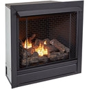 Bluegrass Living Vent Free Natural Gas Fireplace Insert - 32,000 BTU, Remote Control, Zero Clearance Design - Model