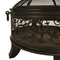 Bluegrass Living 26 Inch Steel Deep Bowl Fire Pit with Cooking Grid, Weather Cover, Spark Screen, and Poker - Model