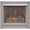 Duluth Forge Outdoor Fireplace Insert With Concrete Log Set and Vintage Red Brick Fiber Liner - Model