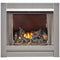 Duluth Forge Outdoor Fireplace Insert With Concrete Log Set and Vintage Red Brick Fiber Liner - Model# DF450SS-L-VR