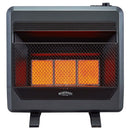 Bluegrass Living Natural Gas Vent Free Infrared Gas Space Heater With Blower and Base Feet - 30,000 BTU, T-Stat Control - Model