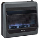 Bluegrass Living Natural Gas Vent Free Blue Flame Gas Space Heater With Blower and Base Feet - 30,000 BTU, T-Stat Control - Model