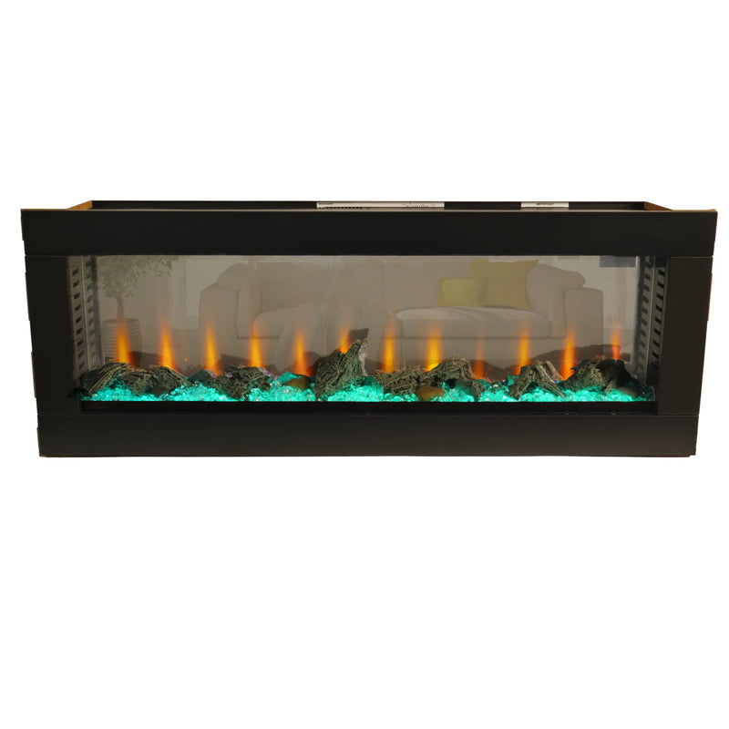 Bluegrass Living 50 Inch See Through Electric Fireplace - Model
