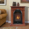 Duluth Forge Dual Fuel Ventless Gas Fireplace With Mantel - 15,000 BTU, T-Stat, Apple Spice Finish - Model# DFS-150T-1AS