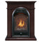 Duluth Forge Dual Fuel Ventless Gas Fireplace With Mantel - 15,000 BTU, T-Stat control, Chocolate Finish - Model# DFS-150T-1CH