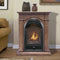 Duluth Forge Dual Fuel Ventless Gas Fireplace With Mantel - 15,000 BTU, T-Stat, Toasted Almond Finish - Model# DFS-150T-1TA