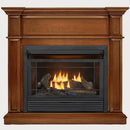Duluth Forge Dual Fuel Ventless Gas Fireplace With Mantel - 26,000 BTU, Remote Control, Apple Spice Finish - Model