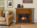Duluth Forge Dual Fuel Ventless Gas Fireplace With Mantel - 26,000 BTU, T-Stat Control, Apple Spice Finish - Model