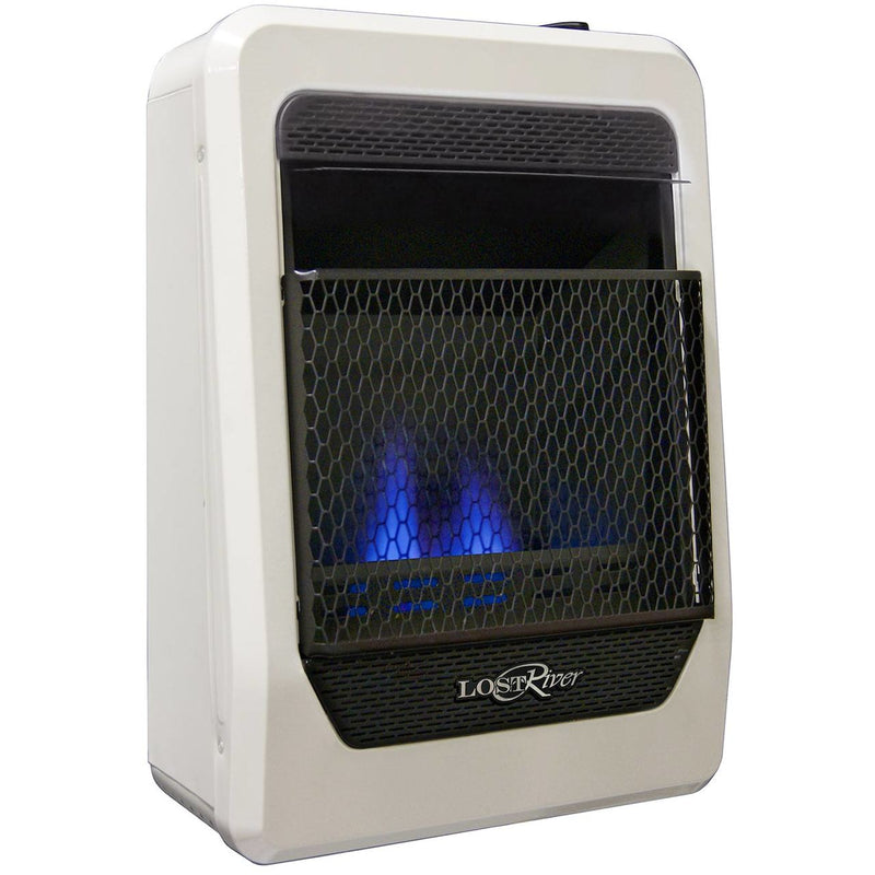 Lost River Natural Gas Ventless Blue Flame Gas Space Heater - 10,000 BTU, T-Stat Control - Model