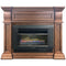 ProCom Mini Hearth Ventless Gas Wall Fireplace - 26,000 BTU, T-Stat Control, Toasted Almond Finish - Model