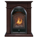 Bluegrass Living Vent Free Natural Gas Fireplace System - 10,000 BTU, T-Stat Control, Chocolate Finish - Model