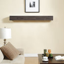 Duluth Forge 60in. Fireplace  Shelf Mantel With Corbel Option Included - Antique Grey Finish - Model