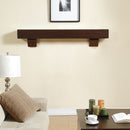 Duluth Forge 60in. Fireplace Shelf Mantel With Corbel Option Included - Chocolate Finish - Model