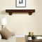 Duluth Forge 60in. Fireplace Shelf Mantel With Corbel Option Included - Chocolate Finish - Model# DFSM60-CH