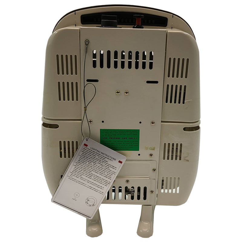 Vent Free Indoor Propane Gas Space Heater 10,000 BTU – Manual Control