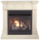 ProCom Dual Fuel Vent Free Gas Fireplace System - 32,000 BTU, T-Stat Control, Antique White Finish - Model