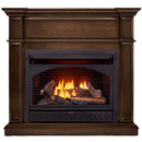ProCom Dual Fuel Vent Free Gas Fireplace System - 26,000 BTU, T-Stat Control, Gingerbread Finish - Model