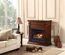 Bluegrass Living Vent Free Propane Gas Fireplace System - 26,000 BTU, Remote Control, Auburn Cherry Finish - Model