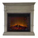 Duluth Forge Full Size Electric Fireplace - Remote Control, Gray Finish - Model