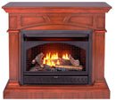 ProCom Dual Fuel Vent Free Gas Fireplace System - 26,000 BTU, T-Stat Control, Heritage Cherry Finish - Model